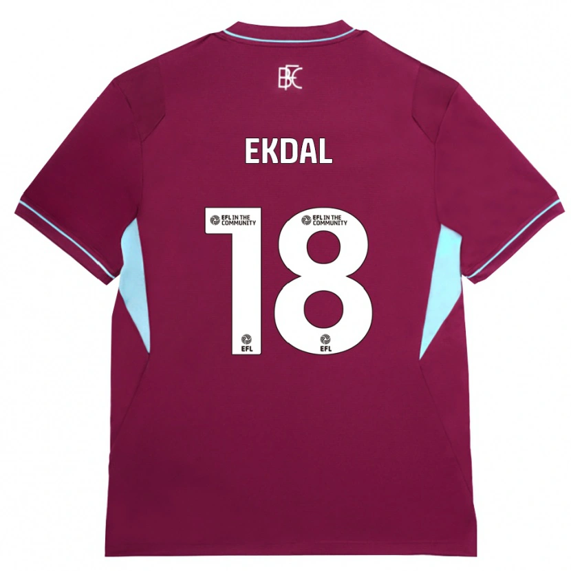 Danxen Pánské Hjalmar Ekdal #18 Vínově Červená Zelená Domů Hráčské Dresy 2026/27 Dres