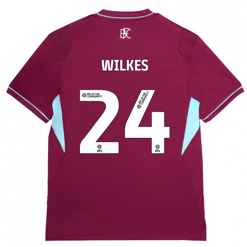Danxen Pánské Tilly Wilkes #24 Vínově Červená Zelená Domů Hráčské Dresy 2026/27 Dres
