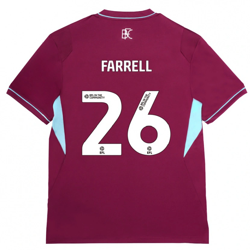 Danxen Pánské Lucy Farrell #26 Vínově Červená Zelená Domů Hráčské Dresy 2026/27 Dres