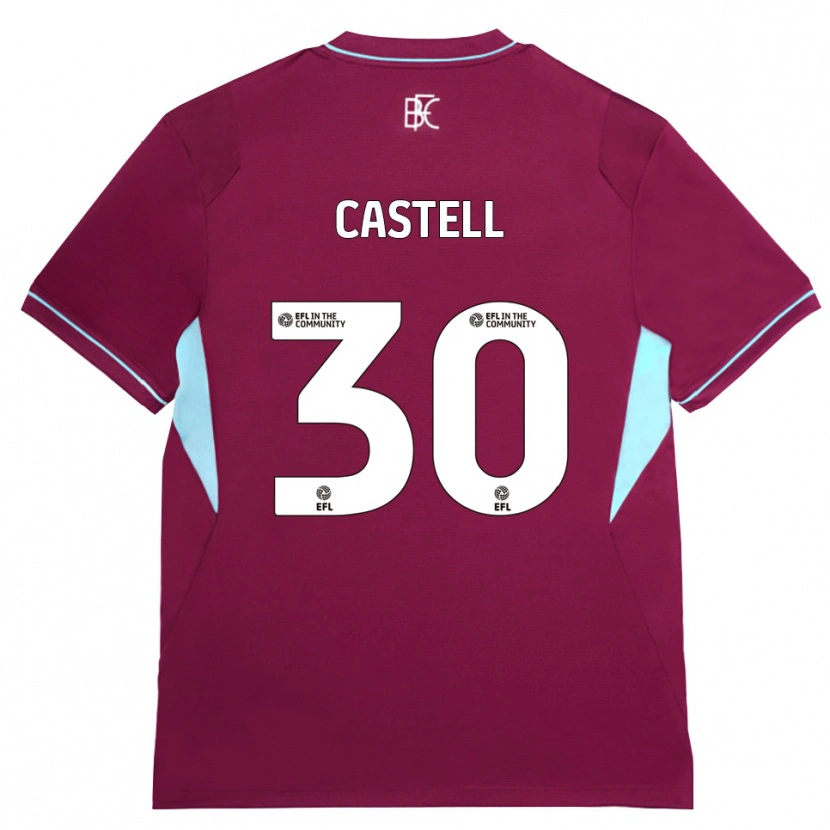 Danxen Pánské Lluc Castell #30 Vínově Červená Zelená Domů Hráčské Dresy 2026/27 Dres