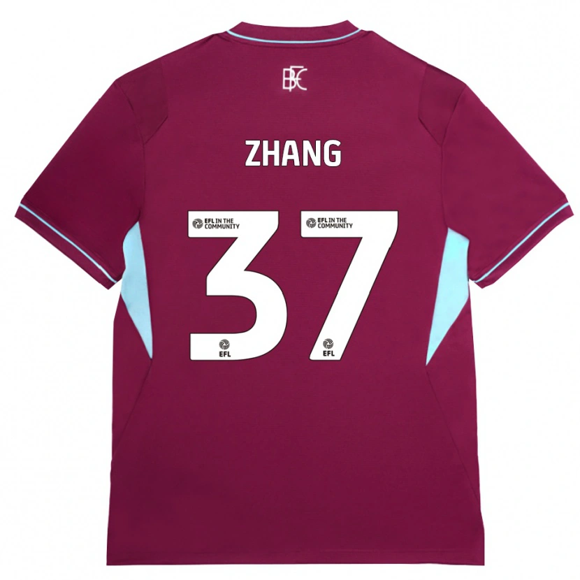 Danxen Pánské Jiaming Zhang #37 Vínově Červená Zelená Domů Hráčské Dresy 2026/27 Dres