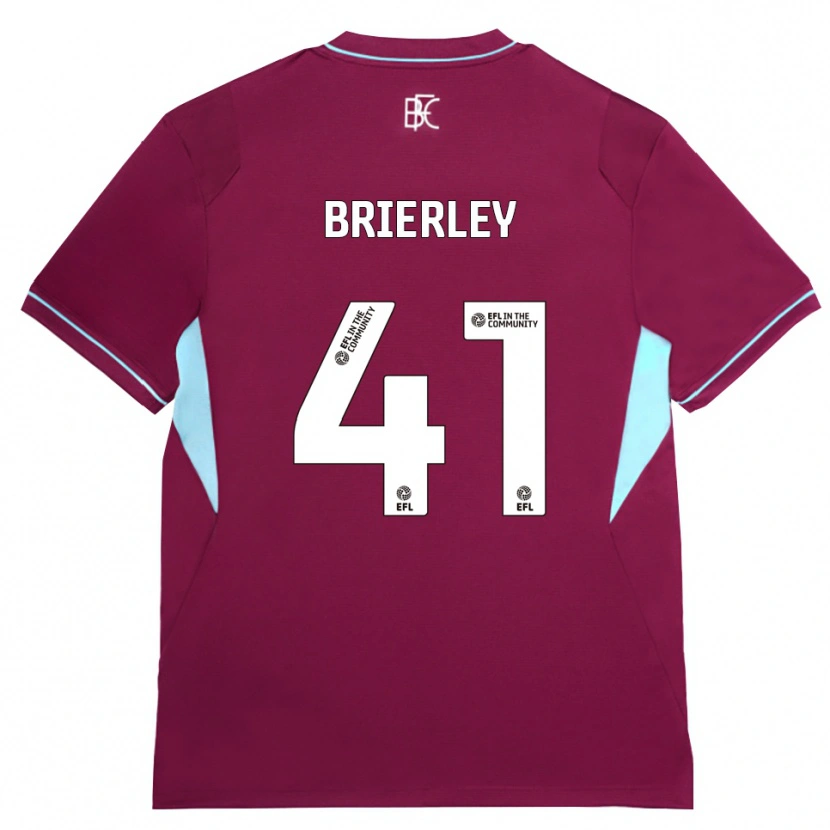 Danxen Pánské George Brierley #41 Vínově Červená Zelená Domů Hráčské Dresy 2026/27 Dres