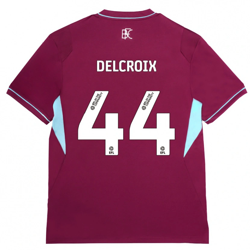 Danxen Pánské Hannes Delcroix #44 Vínově Červená Zelená Domů Hráčské Dresy 2026/27 Dres