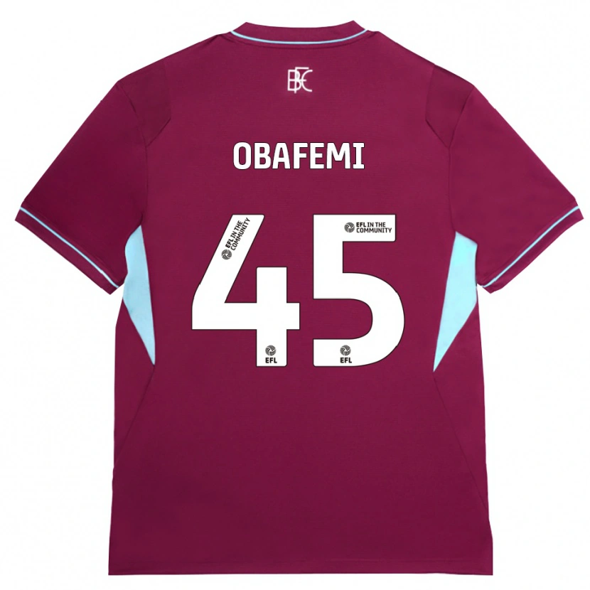Danxen Pánské Michael Obafemi #45 Vínově Červená Zelená Domů Hráčské Dresy 2026/27 Dres