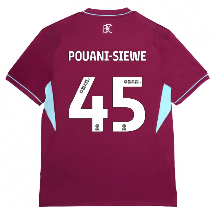 Danxen Pánské Brandon Pouani #45 Vínově Červená Zelená Domů Hráčské Dresy 2026/27 Dres