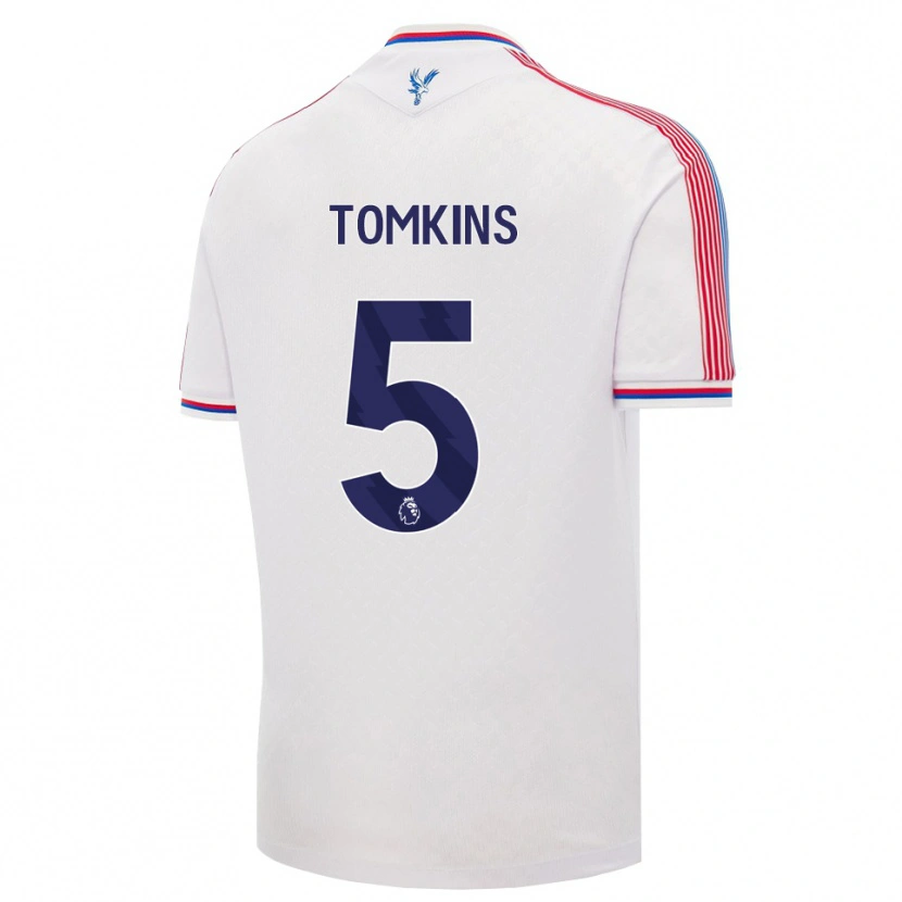 Danxen Pánské James Tomkins #5 Bílá Červená Modrá Domů Hráčské Dresy 2026/27 Dres