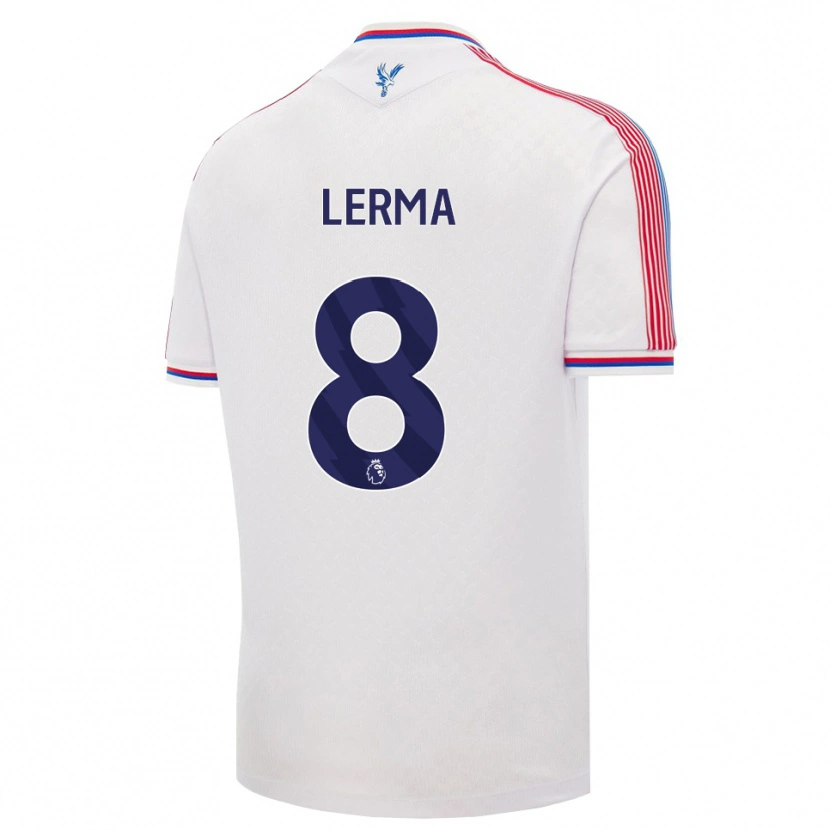 Danxen Pánské Jefferson Lerma #8 Bílá Červená Modrá Domů Hráčské Dresy 2026/27 Dres