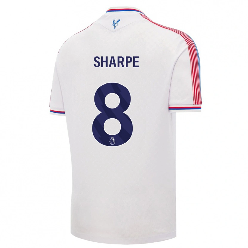 Danxen Pánské Molly-Mae Sharpe #8 Bílá Červená Modrá Domů Hráčské Dresy 2026/27 Dres