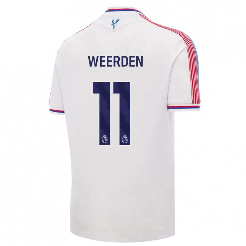 Danxen Pánské Ashleigh Weerden #11 Bílá Červená Modrá Domů Hráčské Dresy 2026/27 Dres