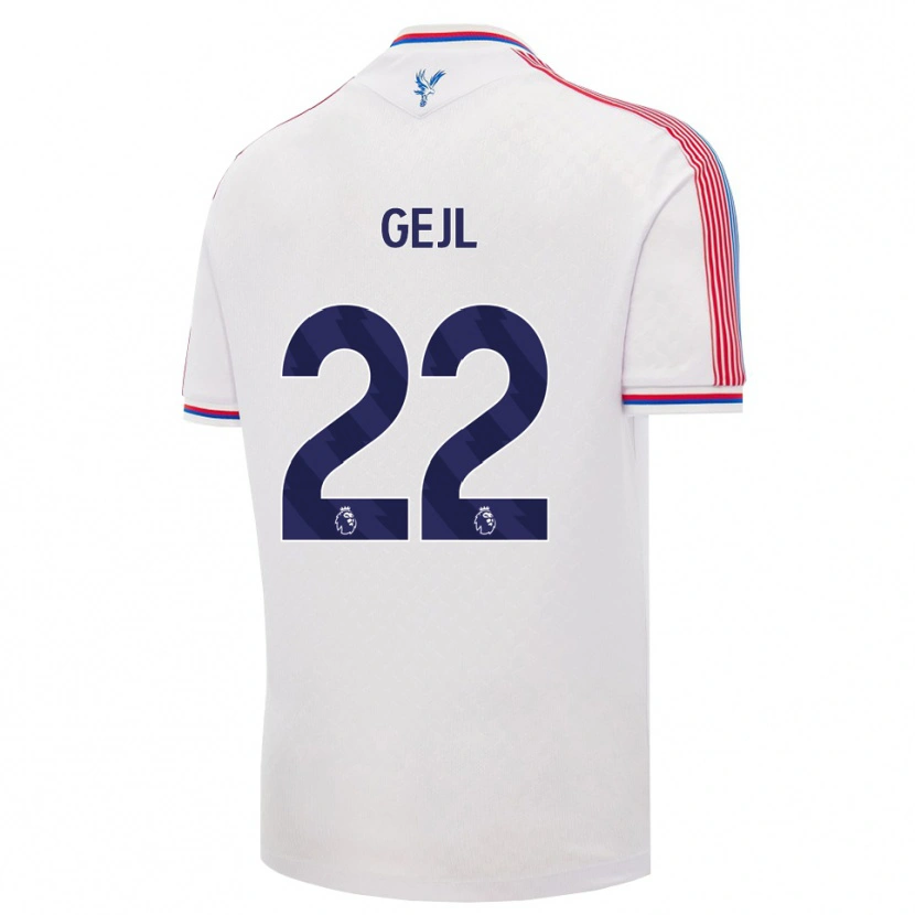 Danxen Pánské Mille Gejl #22 Bílá Červená Modrá Domů Hráčské Dresy 2026/27 Dres