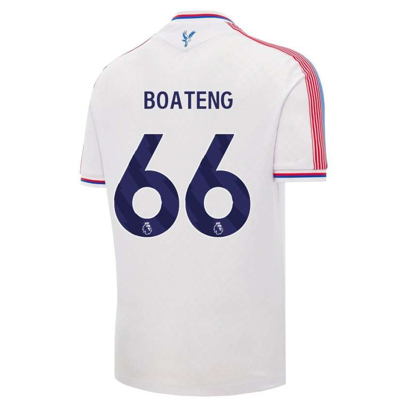 Danxen Pánské David Boateng #66 Bílá Červená Modrá Domů Hráčské Dresy 2026/27 Dres