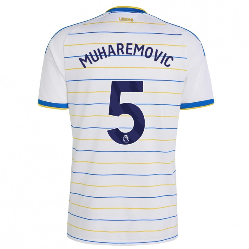 Danxen Pánské Tarik Muharemović #5 Červená Žlutá Modrá Domů Hráčské Dresy 2026/27 Dres