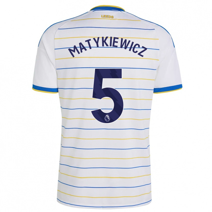 Danxen Pánské Luke Matykiewicz #5 Červená Žlutá Modrá Domů Hráčské Dresy 2026/27 Dres