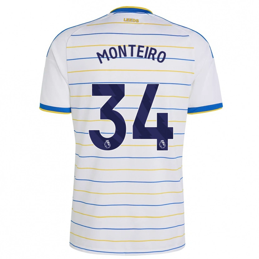 Danxen Pánské Diogo Monteiro #34 Červená Žlutá Modrá Domů Hráčské Dresy 2026/27 Dres