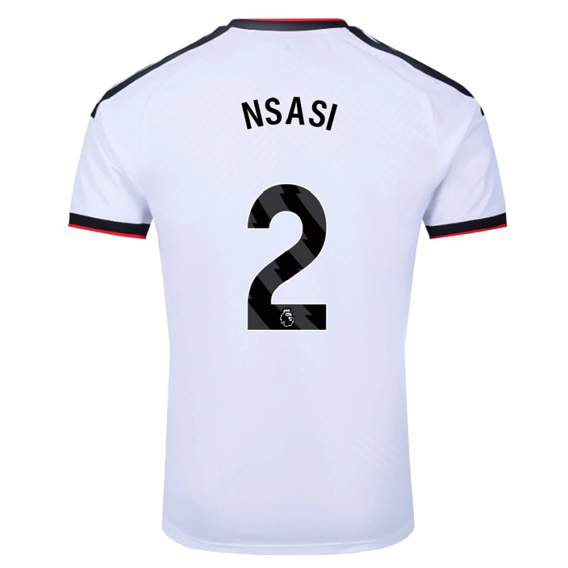 Danxen Pánské Eddy Nsasi #2 Bílá Černá Červená Domů Hráčské Dresy 2026/27 Dres