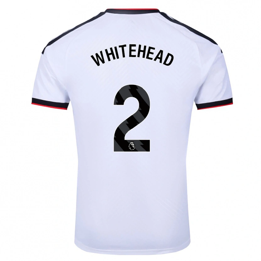 Danxen Pánské Daniel Whitehead #2 Bílá Černá Červená Domů Hráčské Dresy 2026/27 Dres