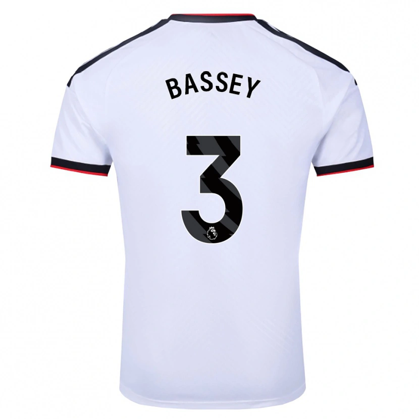 Danxen Pánské Calvin Bassey #3 Bílá Černá Červená Domů Hráčské Dresy 2026/27 Dres