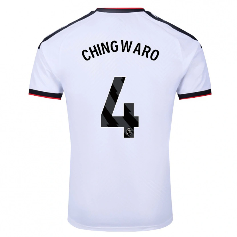 Danxen Pánské Seth Chingwaro #4 Bílá Černá Červená Domů Hráčské Dresy 2026/27 Dres