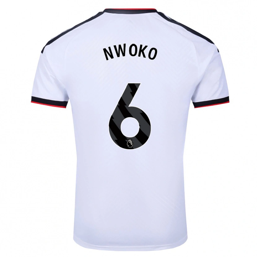Danxen Pánské Chibuzo Nwoko #6 Bílá Černá Červená Domů Hráčské Dresy 2026/27 Dres