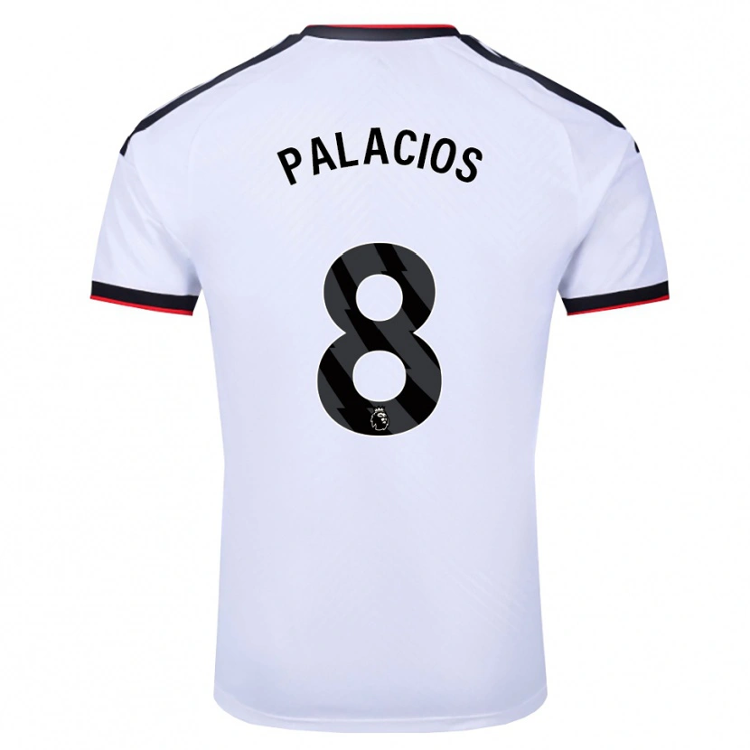 Danxen Pánské César Palacios #8 Bílá Černá Červená Domů Hráčské Dresy 2026/27 Dres