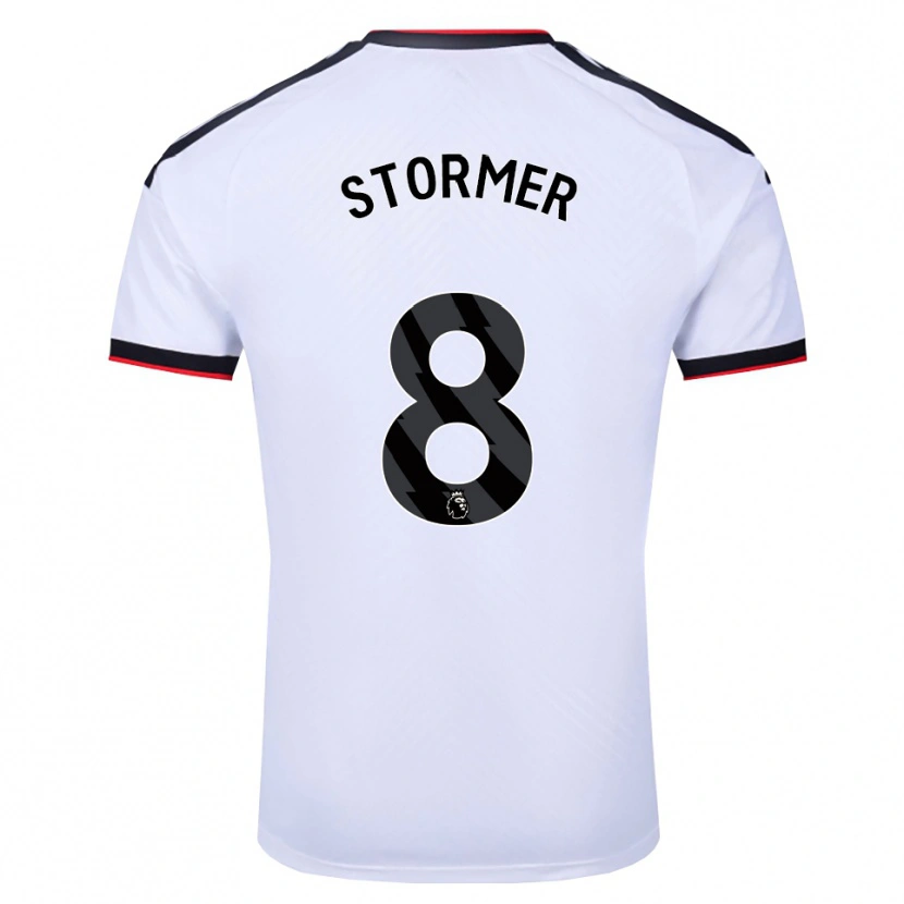Danxen Pánské Becky Stormer #8 Bílá Černá Červená Domů Hráčské Dresy 2026/27 Dres