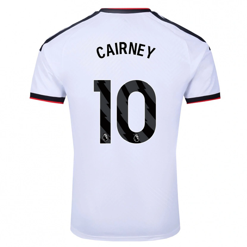 Danxen Pánské Tom Cairney #10 Bílá Černá Červená Domů Hráčské Dresy 2026/27 Dres