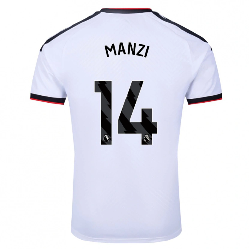 Danxen Pánské Sophie Manzi #14 Bílá Černá Červená Domů Hráčské Dresy 2026/27 Dres