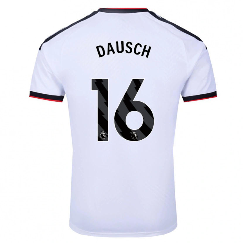 Danxen Pánské Leo Dausch #16 Bílá Černá Červená Domů Hráčské Dresy 2026/27 Dres