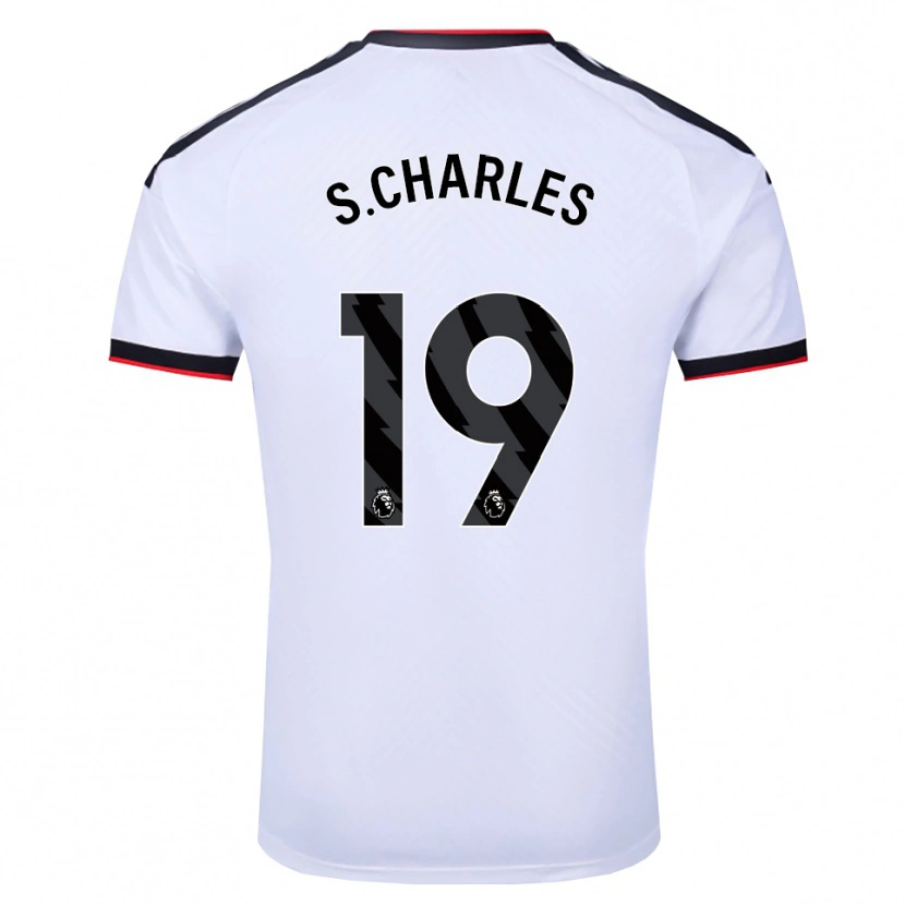 Danxen Pánské Shea Charles #19 Bílá Černá Červená Domů Hráčské Dresy 2026/27 Dres