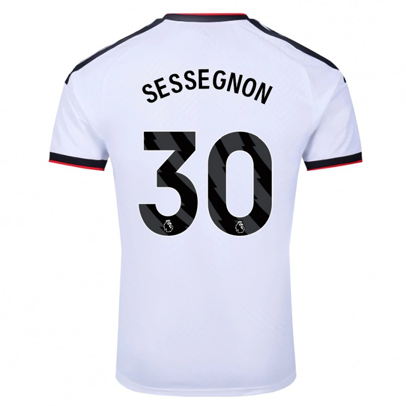 Danxen Pánské Ryan Sessegnon #30 Bílá Černá Červená Domů Hráčské Dresy 2026/27 Dres