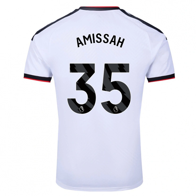 Danxen Pánské Sam Amissah #35 Bílá Černá Červená Domů Hráčské Dresy 2026/27 Dres