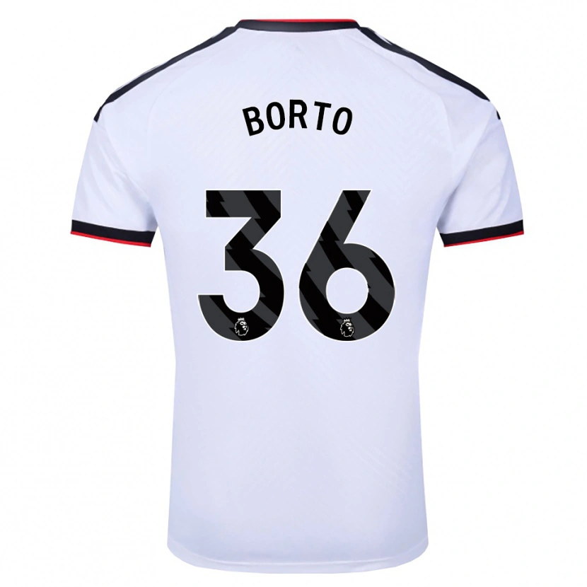 Danxen Pánské Alex Borto #36 Bílá Černá Červená Domů Hráčské Dresy 2026/27 Dres