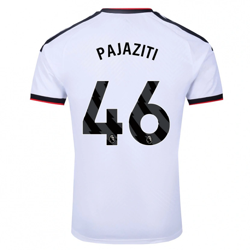 Danxen Pánské Adrion Pajaziti #46 Bílá Černá Červená Domů Hráčské Dresy 2026/27 Dres