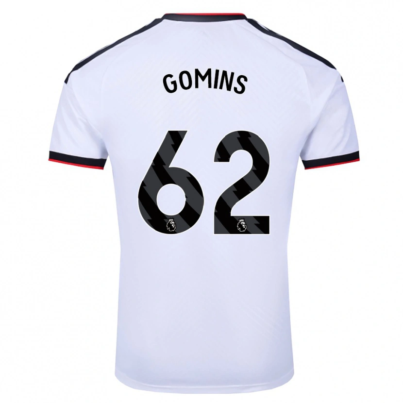 Danxen Pánské Markuss Gomins #62 Bílá Černá Červená Domů Hráčské Dresy 2026/27 Dres