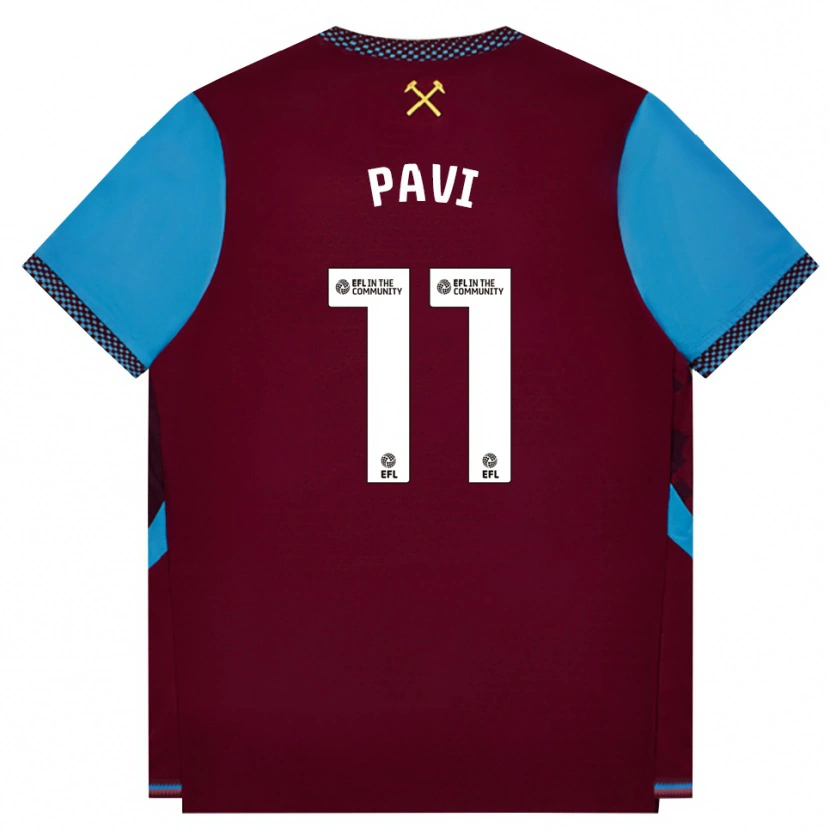 Danxen Pánské Manuela Paví #11 Vínově Červená Modrá Chodníčková Domů Hráčské Dresy 2026/27 Dres