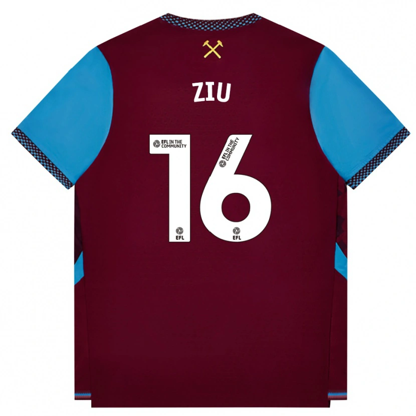 Danxen Pánské Jessica Ziu #16 Vínově Červená Modrá Chodníčková Domů Hráčské Dresy 2026/27 Dres