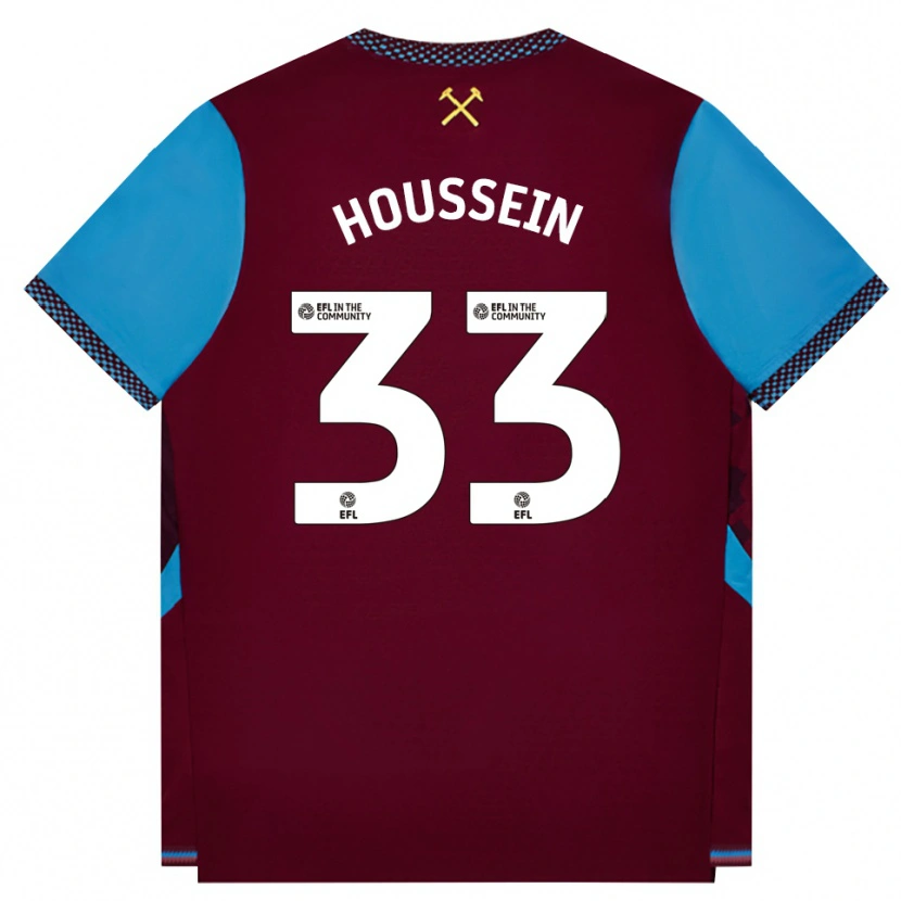 Danxen Pánské Halle Houssein #33 Vínově Červená Modrá Chodníčková Domů Hráčské Dresy 2026/27 Dres