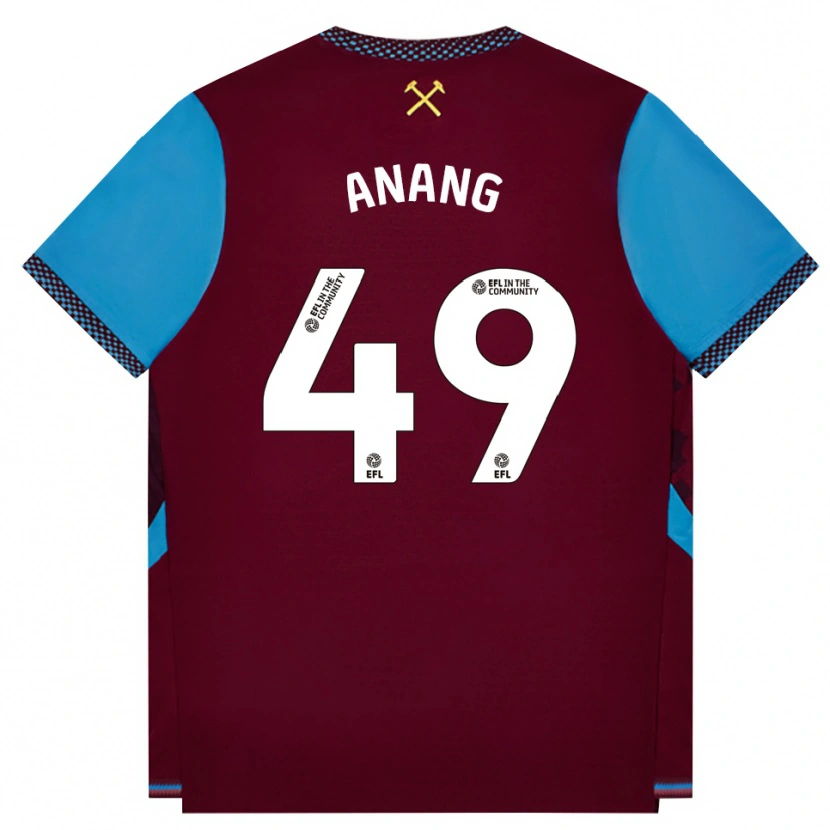 Danxen Pánské Joseph Anang #49 Vínově Červená Modrá Chodníčková Domů Hráčské Dresy 2026/27 Dres