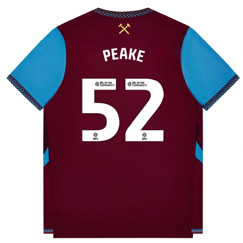Danxen Pánské Lennon Peake #52 Vínově Červená Modrá Chodníčková Domů Hráčské Dresy 2026/27 Dres
