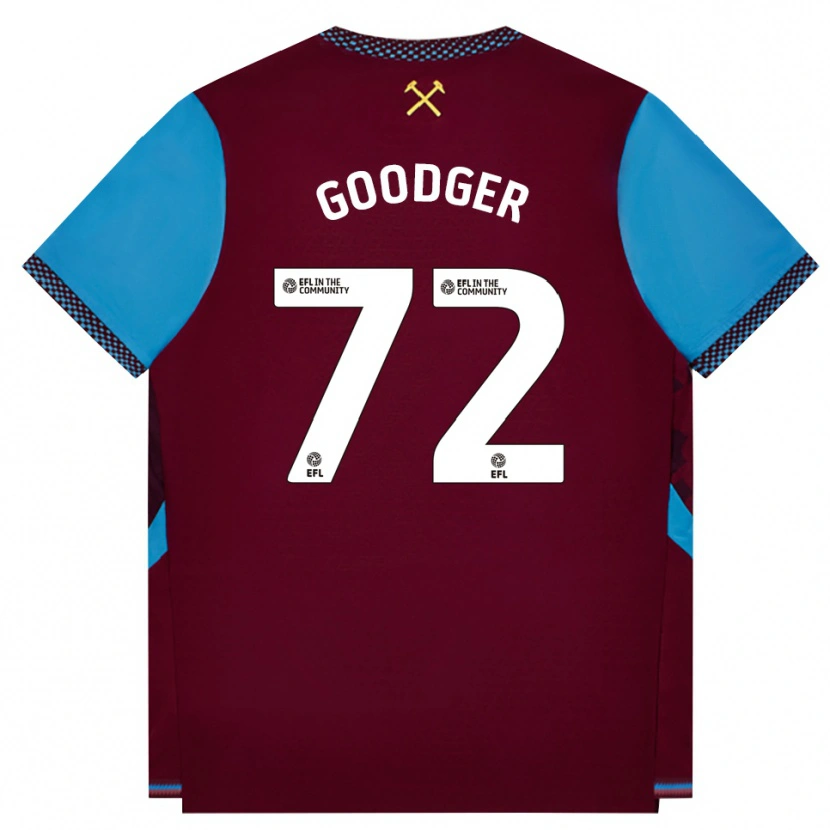 Danxen Pánské Tommy Goodger #72 Vínově Červená Modrá Chodníčková Domů Hráčské Dresy 2026/27 Dres