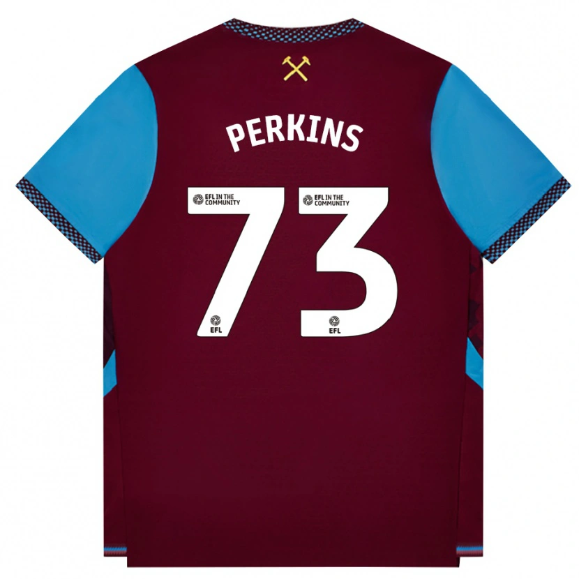 Danxen Pánské Vinnie Perkins #73 Vínově Červená Modrá Chodníčková Domů Hráčské Dresy 2026/27 Dres