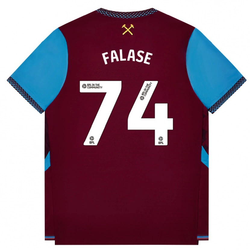 Danxen Pánské Asher Falase #74 Vínově Červená Modrá Chodníčková Domů Hráčské Dresy 2026/27 Dres