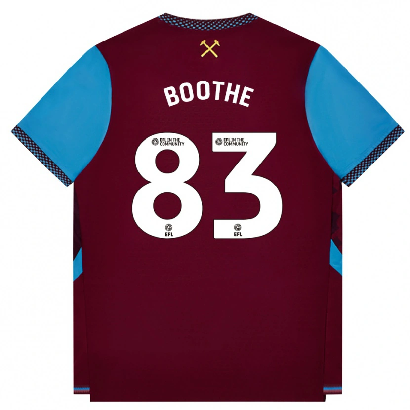 Danxen Pánské Sebastian Boothe #83 Vínově Červená Modrá Chodníčková Domů Hráčské Dresy 2026/27 Dres