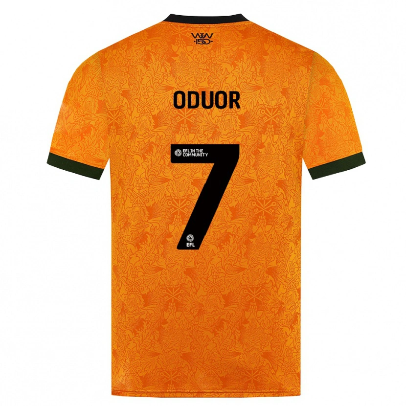 Danxen Pánské Clive Oduor #7 Oranžová Černá Domů Hráčské Dresy 2026/27 Dres