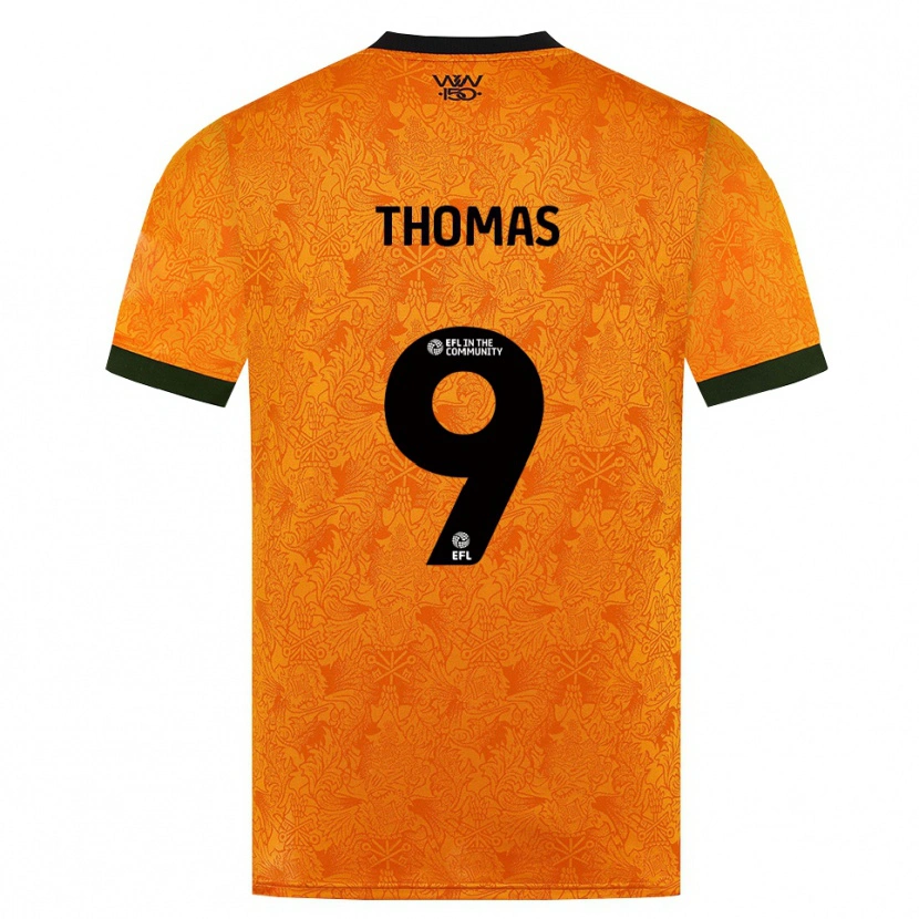 Danxen Pánské Kaream Thomas #9 Oranžová Černá Domů Hráčské Dresy 2026/27 Dres