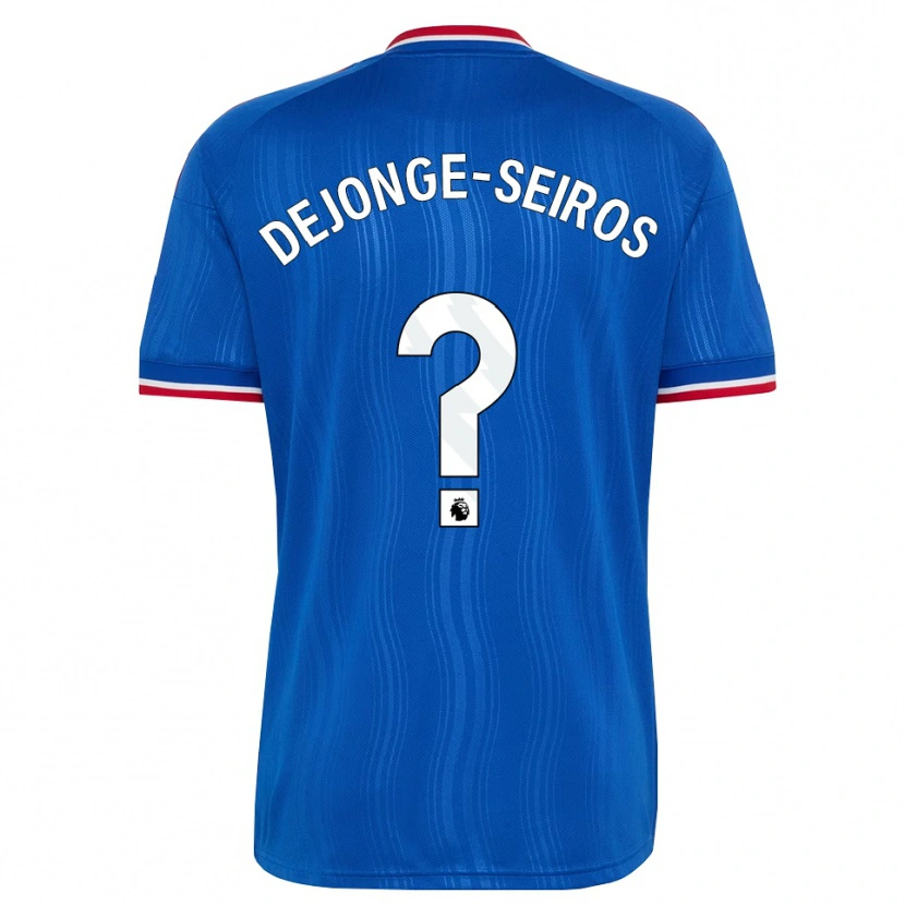 Danxen Pánské Edson Dejonge-Seiros #0 Modrá Bílá Červená Daleko Hráčské Dresy 2026/27 Dres
