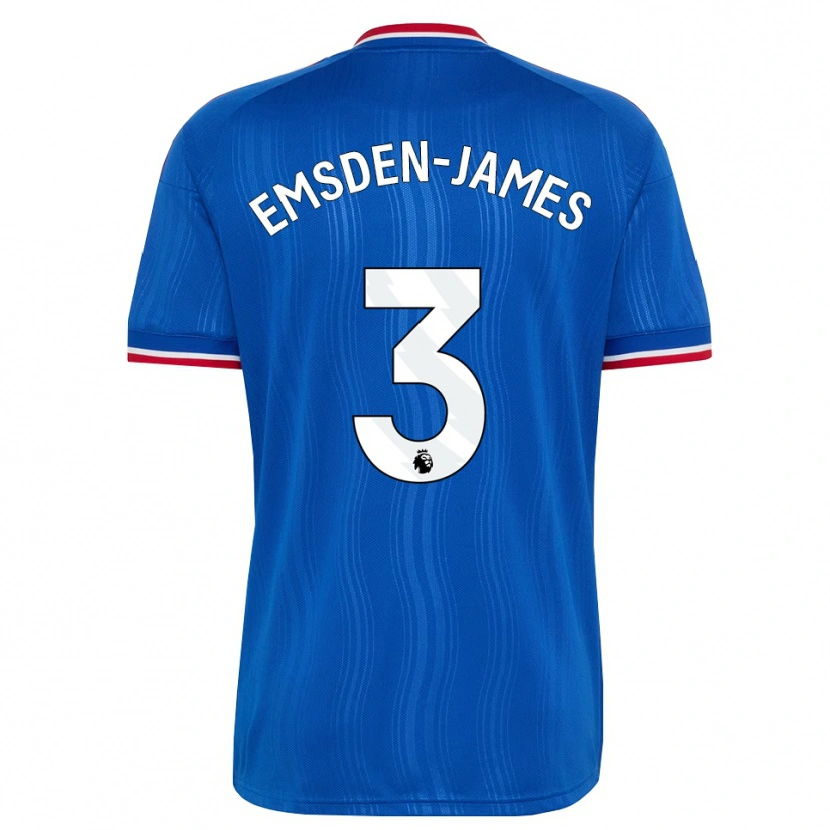 Danxen Pánské Harley Emsden-James #3 Modrá Bílá Červená Daleko Hráčské Dresy 2026/27 Dres