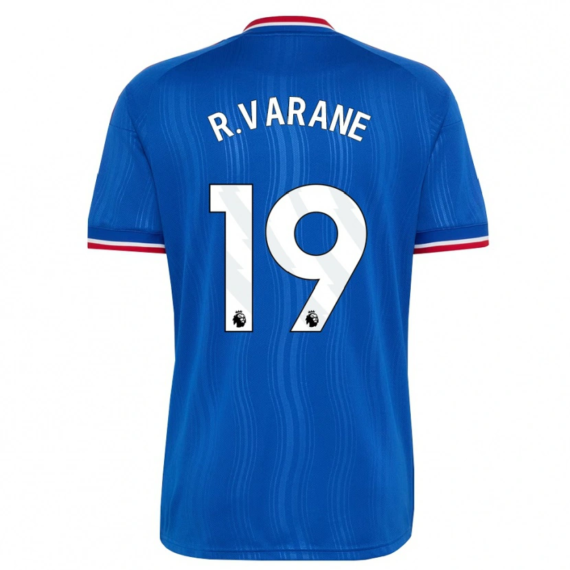 Danxen Pánské Raphael Varane #19 Modrá Bílá Červená Daleko Hráčské Dresy 2026/27 Dres
