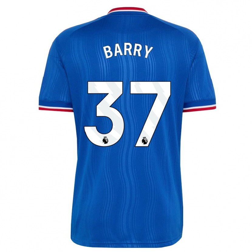 Danxen Pánské Keira Barry #37 Modrá Bílá Červená Daleko Hráčské Dresy 2026/27 Dres