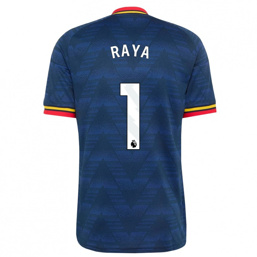 Danxen Pánské David Raya #1 Půlnoční Modrá Žlutá Červená Daleko Hráčské Dresy 2026/27 Dres